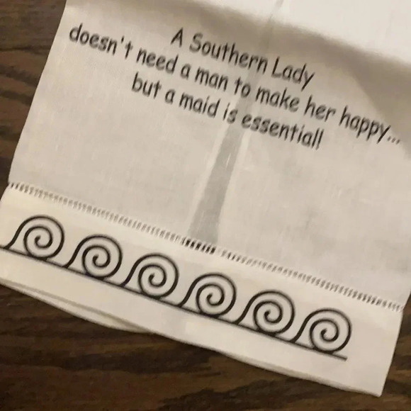 Southern Lady Man and Maid Hand Towel Kitchen Linen NWOT - Picture 5 of 8